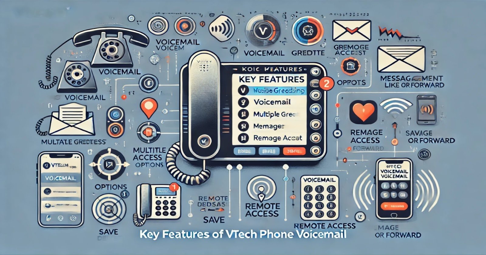 VTech phone voicemail setup